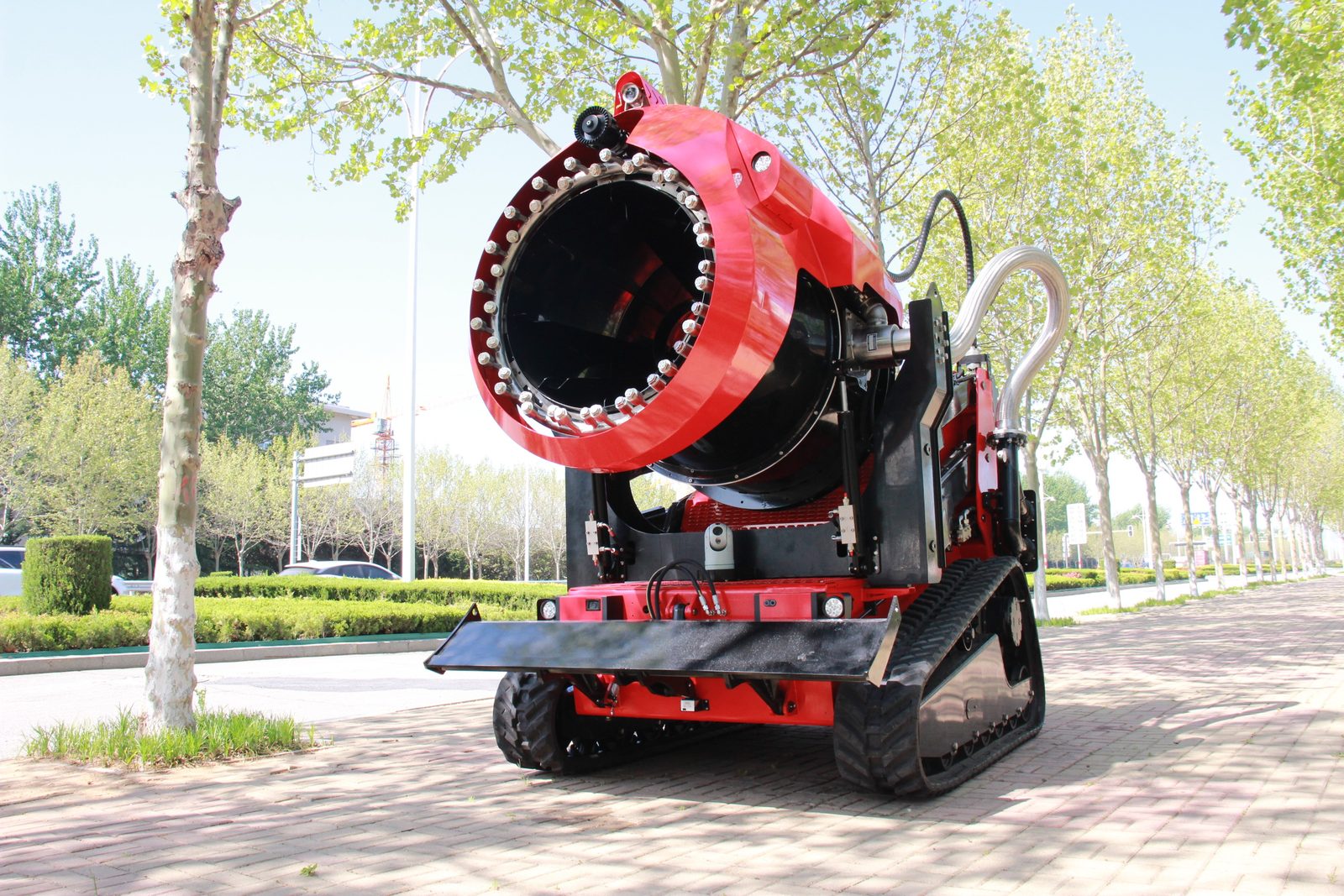 RXR-YM100000D 举升雾炮消防排烟灭火机器人