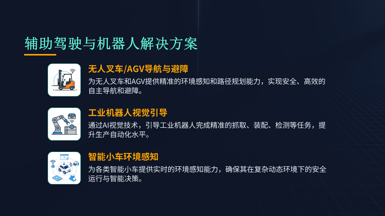 辅助驾驶与机器人解决方案